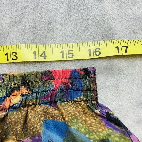 Stefano Rossini Silk Boxer Lounge Sleep Shorts Mens M Fish Ocean Pull On - Picture 6 of 9